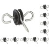 KATSU Electric Fence Gate Handle Insulators 10X Pack, Galvanised Heavy