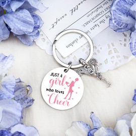 SOJUWEL Cheer leading Gifts for Women Cute Cheer Accessories Keychains Cheerleader Gifts for Women Cheer Coach Friend Besties Teammates Birthday Christmas Cheers Stuff Ideas for Her Keyring