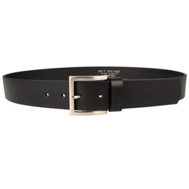 34-38 (M) Black 40mm (1.57") Wide -Mens Quality Leather Jeans Belt - Made in UK (BD-0030-40)