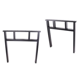 ECLV 28" Dining Table Legs, Black Vintage Steel Table Legs, Office Table Legs,Computer Desk Legs,Industrial Kitchen Table Legs,Set of 2,Black