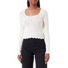 Name It Pcjudy Ls Women's Cropped Knit, Birch