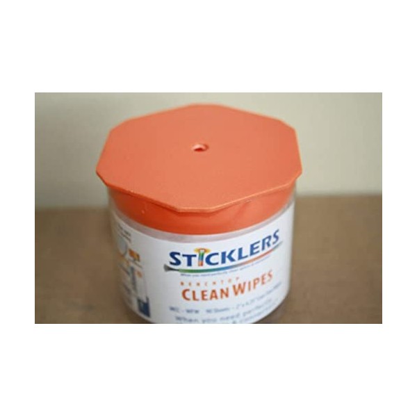Sticklers MCC-WFW Benchtop CleanWipes for Fiber Optics, 90/tub