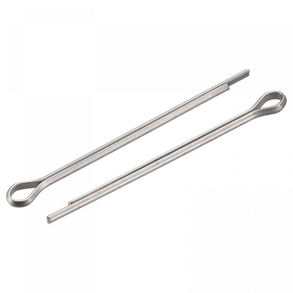 sourcing map Split Cotter Pin, 2mm x 40mm Stainless Steel