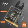 6 Pack Titanium Multi Tool Blades Broad Reach Oscillating Saw