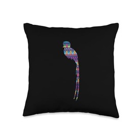 Quetzal Guatemala Chapin Antigua Tikal Tradicional Maya 502 Throw Pillow