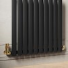 UK Radiators Thermostatic Radiator Valve (TRV) 15mm Corner Lockshield Valve