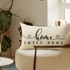Fjfz Home Sweet Home Lumbar Decorative Throw Pillow Cover 12