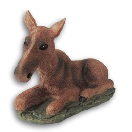 Christmas Crafts Figurine - Baby Foal - Resin Collectible - Horse Stable Nativity Figure 4 x 3 Inches