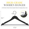 TOPIA HANGER Premium Wooden Hangers, Luxury Boutique Wood Hangers with