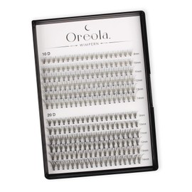 Oreola Cluster Lashes Extensions 10D 20D Individual Eyelashes 0.1D Curl Natural Lashes for DIY Eyelash Extensions At Home, Reusable Individual Lashes for Beginners