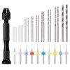 sourcing map 36 Piece Pin Vise Hand Drill Set, 0.1