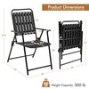 Yaheetech Folding Patio Chair Set of 8, Outdoor Dining Chair
