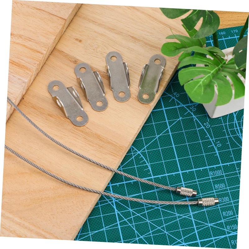 Totority 6sets Tip Furniture Anchors Wall-Mount Safety Straps for Proofing