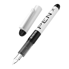 EYEYE Fountain Pens for Writing, 8 Pack Assorted Colors Fine Point Disposable Fountain Pens Stainless Steel Nib, Smooth Writing for Journaling, Drafting, Sketching, Doodling & Gifts