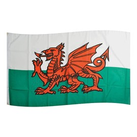 Premium Quality 5Ft X 3Ft 5'X3' Flag Welsh Dragon Wales