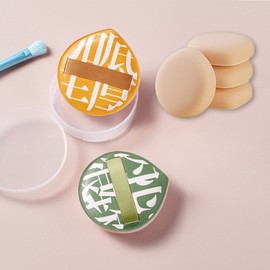 [Case included] Baby's bottom puff XL size mochi puff 10ea