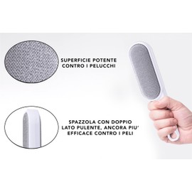 IPEA Velvet Lint Brush for Clothes, Sofas, Upholstery - Double Sided Multi-Purpose Brush for Removing Hair, Hair, Pet Hair from Fabric, Suede and Velvet