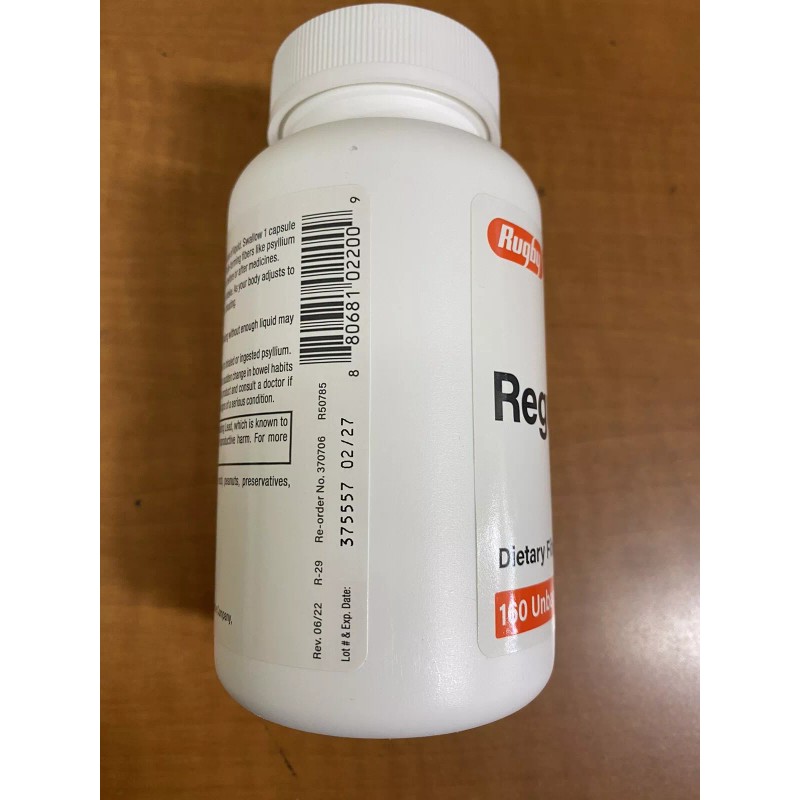 Rugby REGULOID UNBANDED psyllium husk ORAL CAPSULES 160 Ct