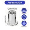 70 Pcs Rivet Nuts M5, 304 Stainless Steel Flat Head