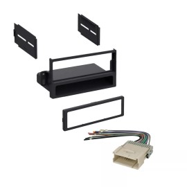 225FWY Car Stereo Radio Dash Install Kit with Harness for 2004-2005 Saturn Vue Ion