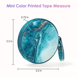 Gerkia Tape Measure Body Measuring Tape ，Colour Printed Small Retractable Soft Tape Measure for Sewing Cloth Fabric Body Measurements，Leather Mini Body Tape Measure