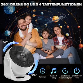 Charmofun Starry Sky Projector, 13 in 1 Planetarium Projector with 15 Songs, Galaxy Projector for Bedroom, 360° Rotating, Rojector Lamp, Starry Sky for Children, Adults