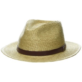Brixton Men's Brimmed Hat, Natural/Brown
