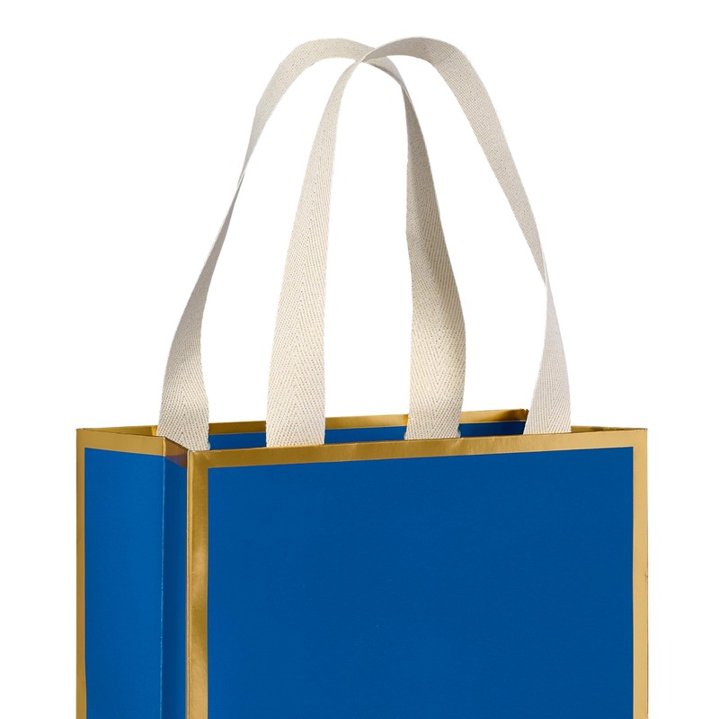 Papyrus 9" Medium Gift Bag (Blue and Gold) for Hanukkah,