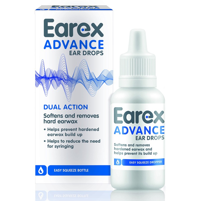 Earex Advance - removes hard ear wax- prevent ear wax