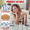 Blue Bird Floral Car Coasters for Cup Holders, Absorbent Ceramic