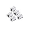 uxcell Aluminum Wire Rope Stop Sleeve Round Cable Ferrule Loop