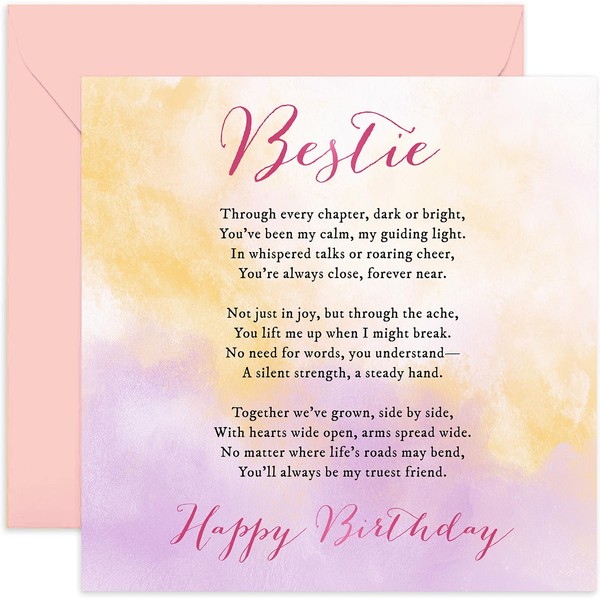 Special Best Friend Birthday Card for Bestie BFF – 'Always