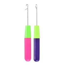 Latch Hook Crochet Needle, 2Pcs Latch Hook Tool,Big Crochet Needle 5.0mm(0.2inch),Small Crochet Needle3.8 mm(0.15inch)