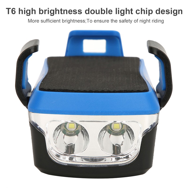 4 In 1 Multifunction USB Charging Bicycle Headlight with Horn