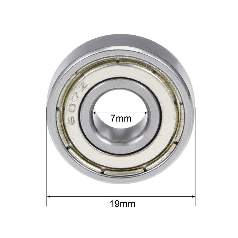 sourcing map 7 mm I.D. Miniature Ball Bearing 607z 627z