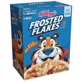 KELLOGG'S FROSTED FLAKES CEREAL 55 oz SEALED BAGS FOR FRESHNESS