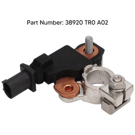Acouto Sensor de Corriente de Batería de Coche Montaje de Sensor de Terminal de Batería de Metal ABS 38920 TR0 A02 Repuesto para CR V 2.4L 2012‑2015