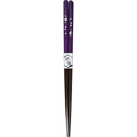 Alphax 906216 Chopsticks Purple 8.9 inches (22.5 cm) Painted Chopsticks Flower Kirari