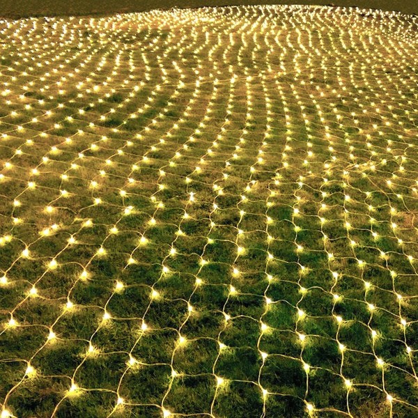 MULTI-SPARKING Christmas Net Lights Outdoor Mesh Lights 9.8ft x 6.6ft