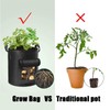 3Pack Potato Grow Bags, Garden Planting Bag with Reinforced Handle,