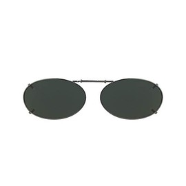Solar Shield 51 oval 2 Full Frame Polarized Clip On Sunglasses