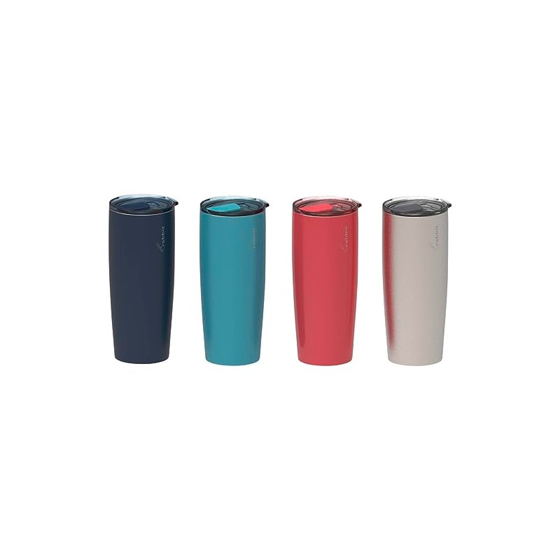 Rabbit Double Walled Stainless Steel Tall Tumbler, Includes Splash-Free Sliding