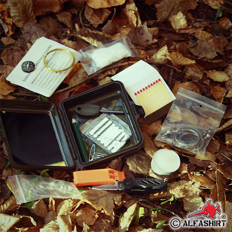 Survival Kit Forest Emergency Set Trekking Camping Multifunctional Tool #16370
