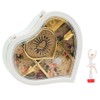 Heart Shape Dancing Ballerina Music Box Jewelry Box Carousel Swivel