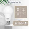 DiCUNO B22 Bayonet LED Bulb, Daylight White 5000K, 100W Equivalent,