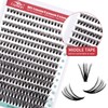 FADVAN Eyelash Extension Cluster 40D Curl D Mix 8-16 mm