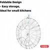 Foldable Stainless Steel Steam Fry Cooking Mesh Strainer – Versatile