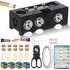 11-in-1 Billiards Pool Cue Tip Shaper, Aluminum Alloy Pool Stick