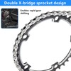 TTYSHIP Bicycle Chain, Bicycle Chain 9 Speed with 1 Pair