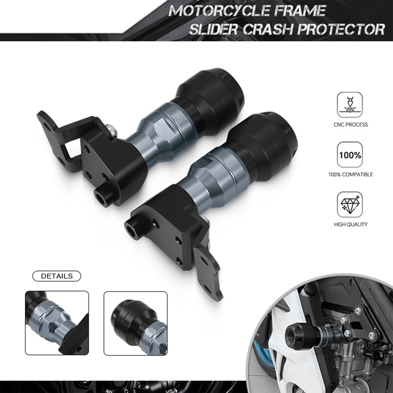 SGROPMT For 675SR Motorcycle Frame Sliders Crash Protector Fit For